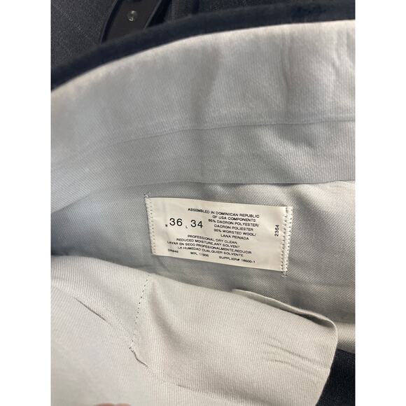 Towncraft Mens 44 Regular Wool Blend 2-Button Suit Jacket w Matching Pants - Picture 9 of 10